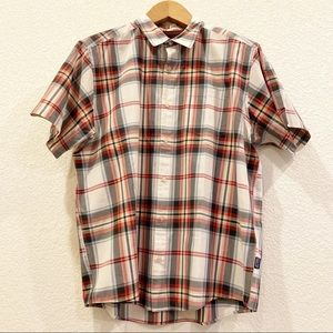 Patagonia Soft Plaid button down short sleeve sz L